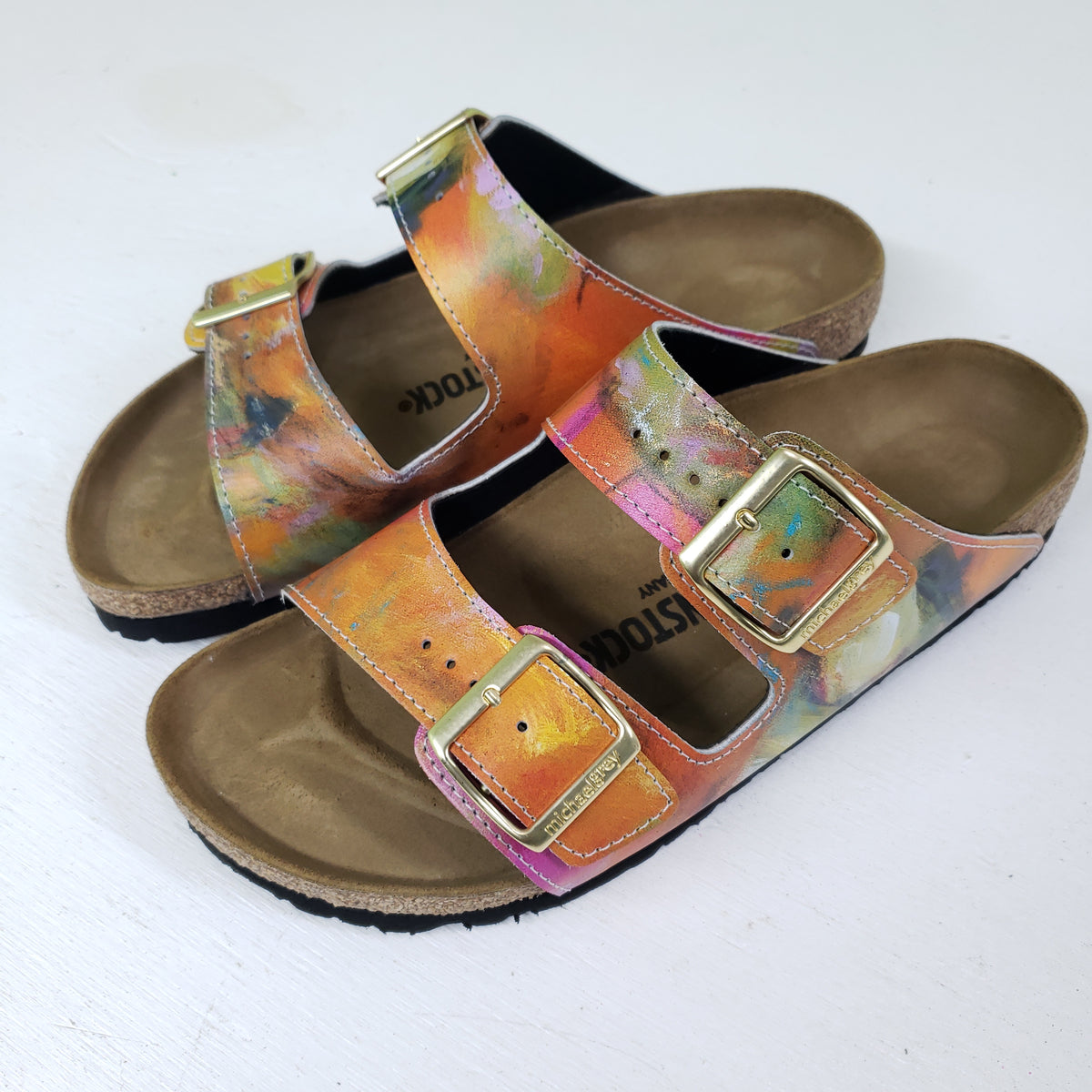 THE JOURNEY OF LOVE CUSTOM BIRKENSTOCKS by JULES GISSLER x Michael Gr MICHAEL GREY FOOTWEAR
