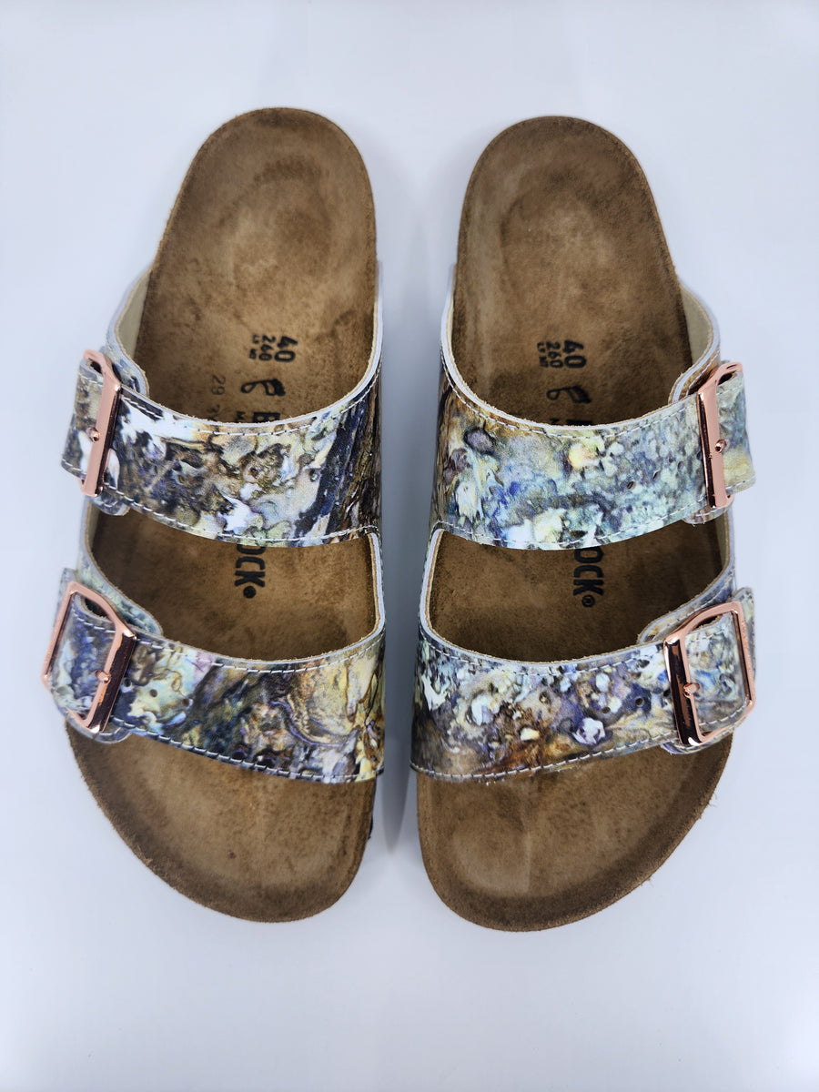 YELLOWSTONE PRISMATIC: CUSTOM BIRKENSTOCKS by ANGIE CRAGWICK x