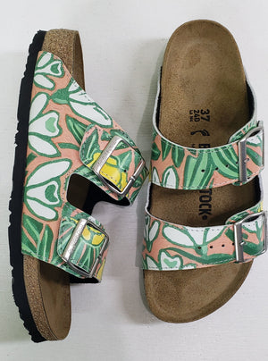 SPRING BULBS: CUSTOM BIRKENSTOCKS  by FABIANA TOUHEY x Michael Grey