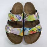 GOOD VIBES: CUSTOM BIRKENSTOCKS  by ELIZABETH BAUMGARTNER x Michael Grey