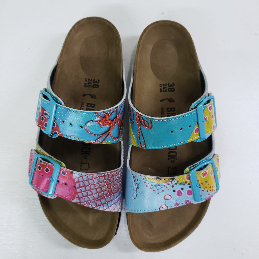 PLAYGROUND:  CUSTOM BIRKENSTOCKS  by HIBA ALYAWER  x Michael Grey