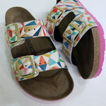 KALEIDOSCOPE PATTERN: CUSTOM BIRKENSTOCKS  by ASTA BARRINGTON x Michael Grey