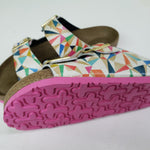 KALEIDOSCOPE PATTERN: CUSTOM BIRKENSTOCKS  by ASTA BARRINGTON x Michael Grey