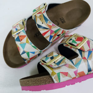 KALEIDOSCOPE PATTERN: CUSTOM BIRKENSTOCKS  by ASTA BARRINGTON x Michael Grey