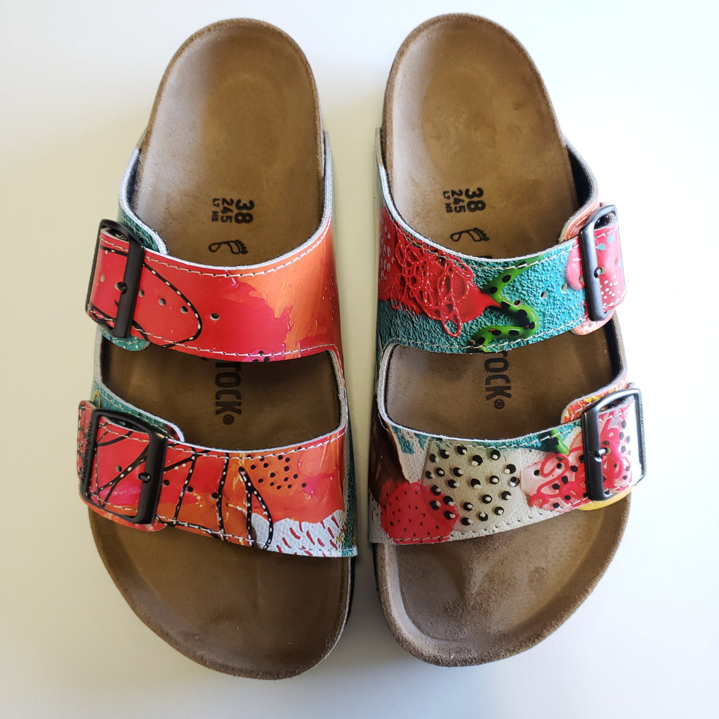 WHISPER:  CUSTOM BIRKENSTOCKS  by HIBA ALYAWER  x Michael Grey