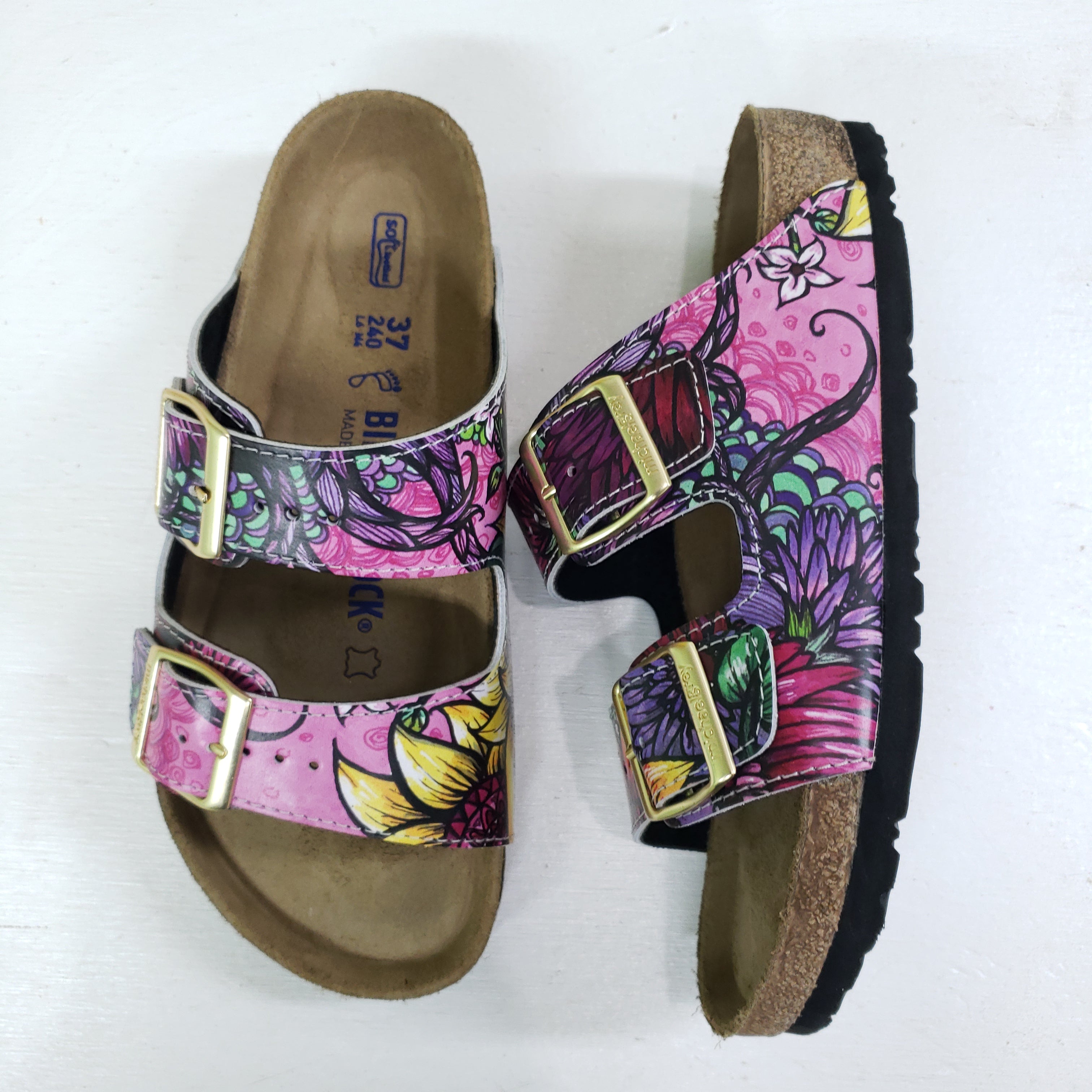 MAGENTA MAGIC: CUSTOM BIRKENSTOCKS  by ALLY SPRAY x Michael Grey