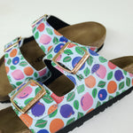 FRUITY ALL OVER: CUSTOM BIRKENSTOCKS  by BECCA FRANKS x Michael Grey