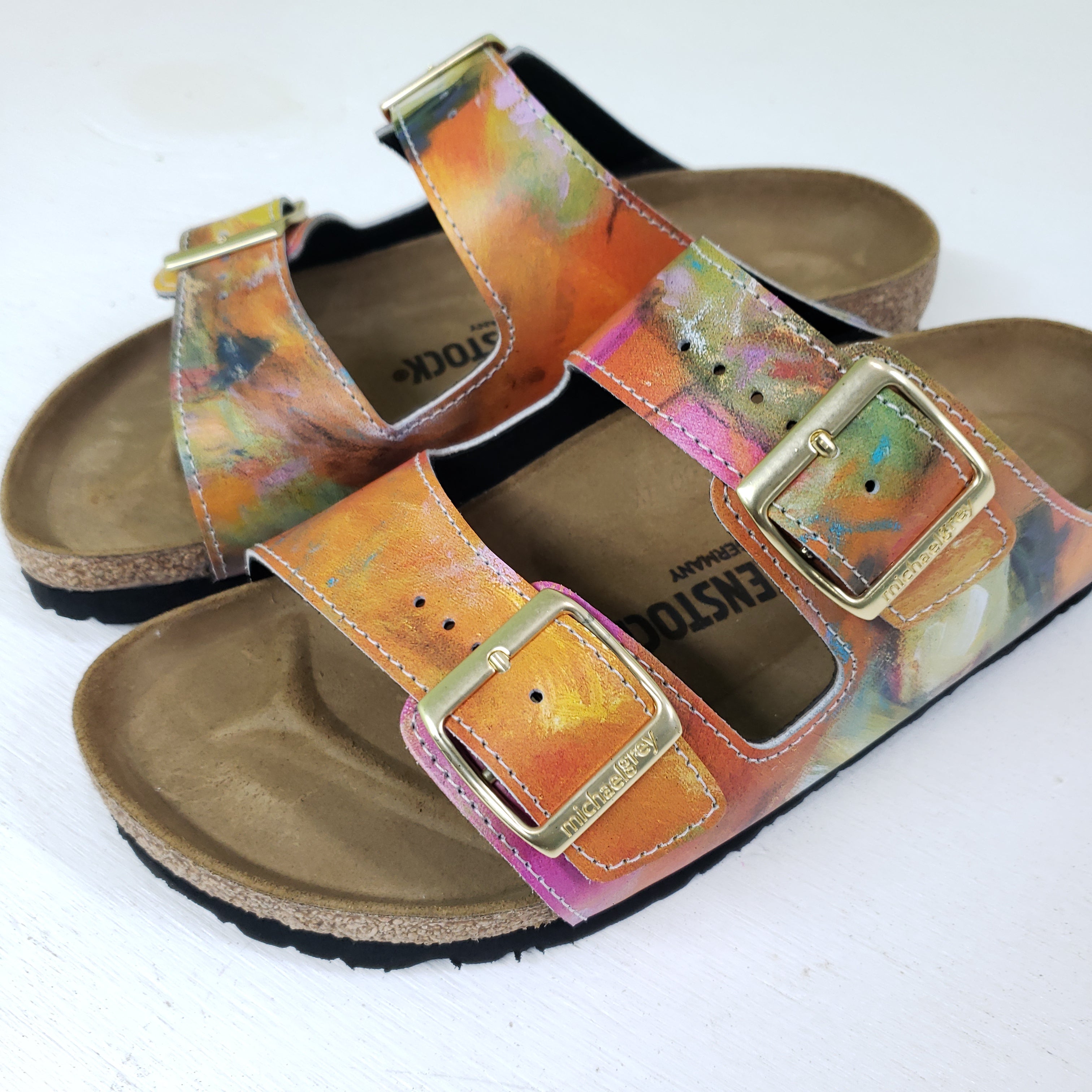 THE JOURNEY OF LOVE: CUSTOM BIRKENSTOCKS  by JULES GISSLER x Michael Grey