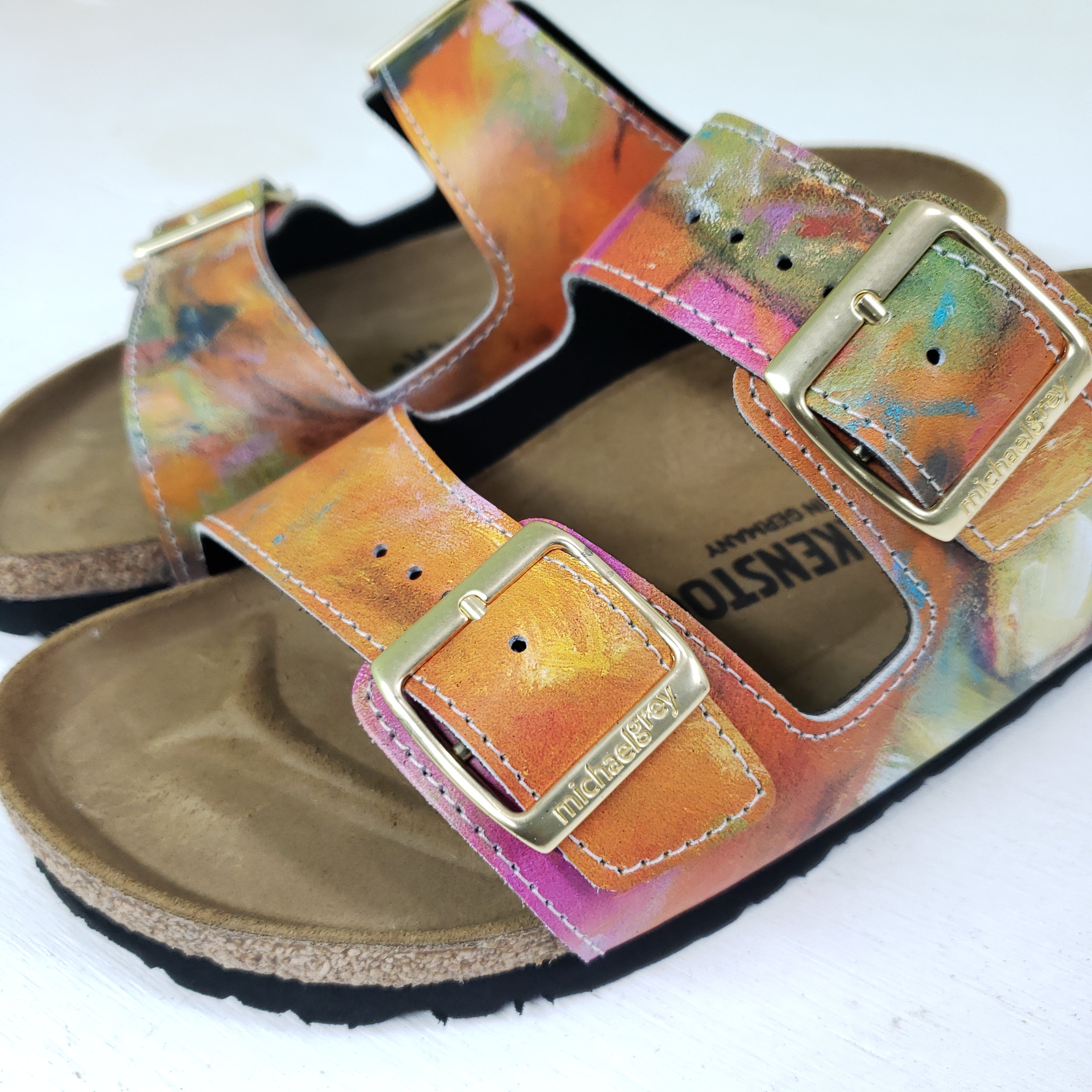 THE JOURNEY OF LOVE: CUSTOM BIRKENSTOCKS  by JULES GISSLER x Michael Grey