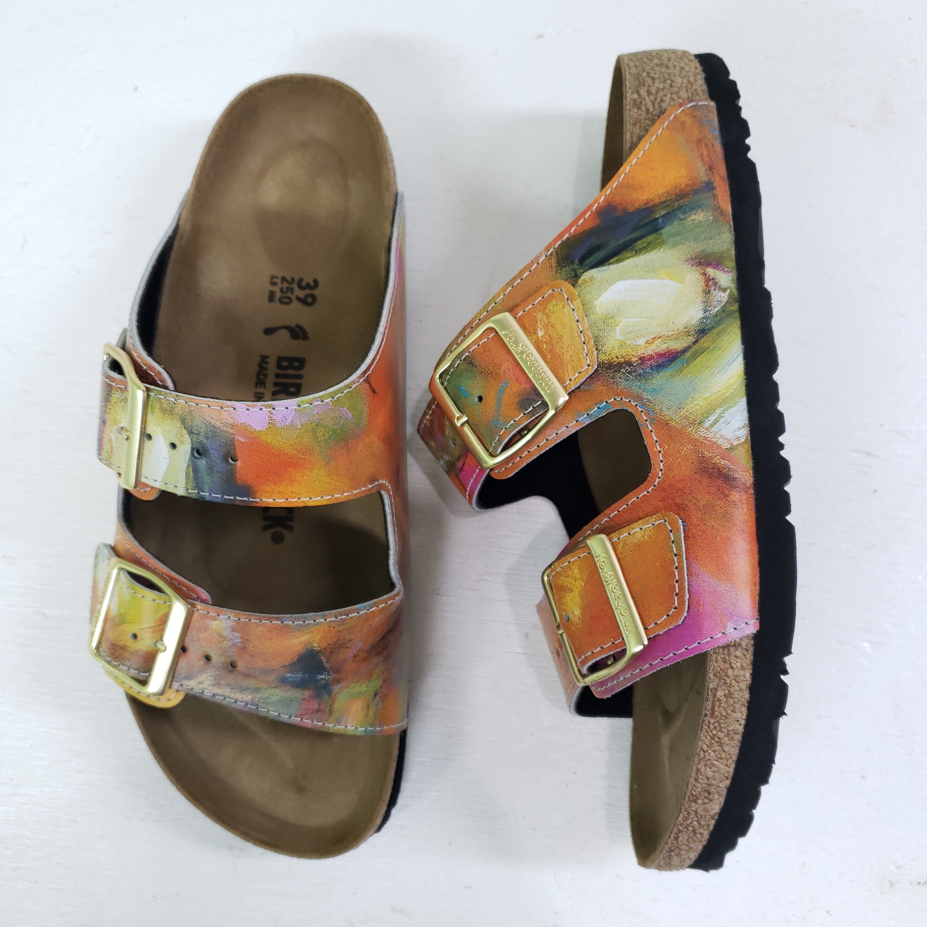 THE JOURNEY OF LOVE: CUSTOM BIRKENSTOCKS  by JULES GISSLER x Michael Grey