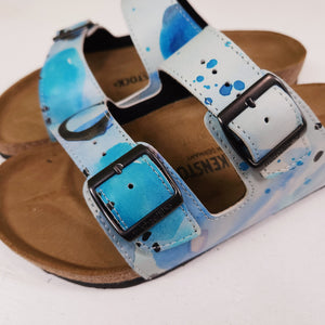 SUMMER BREEZE: CUSTOM BIRKENSTOCKS  by DOREEN CARSCADDEN x Michael Grey