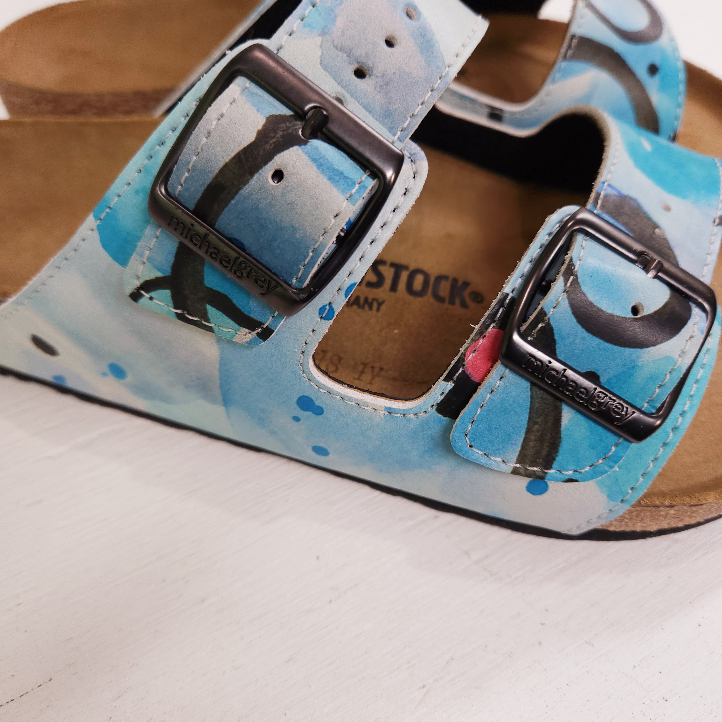 SUMMER BREEZE: CUSTOM BIRKENSTOCKS  by DOREEN CARSCADDEN x Michael Grey