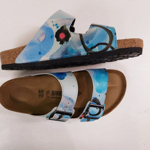 SUMMER BREEZE: CUSTOM BIRKENSTOCKS  by DOREEN CARSCADDEN x Michael Grey