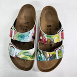 SUNSHINE STEPS: CUSTOM BIRKENSTOCKS  by ROBEN MARIE SMITH x Michael Grey