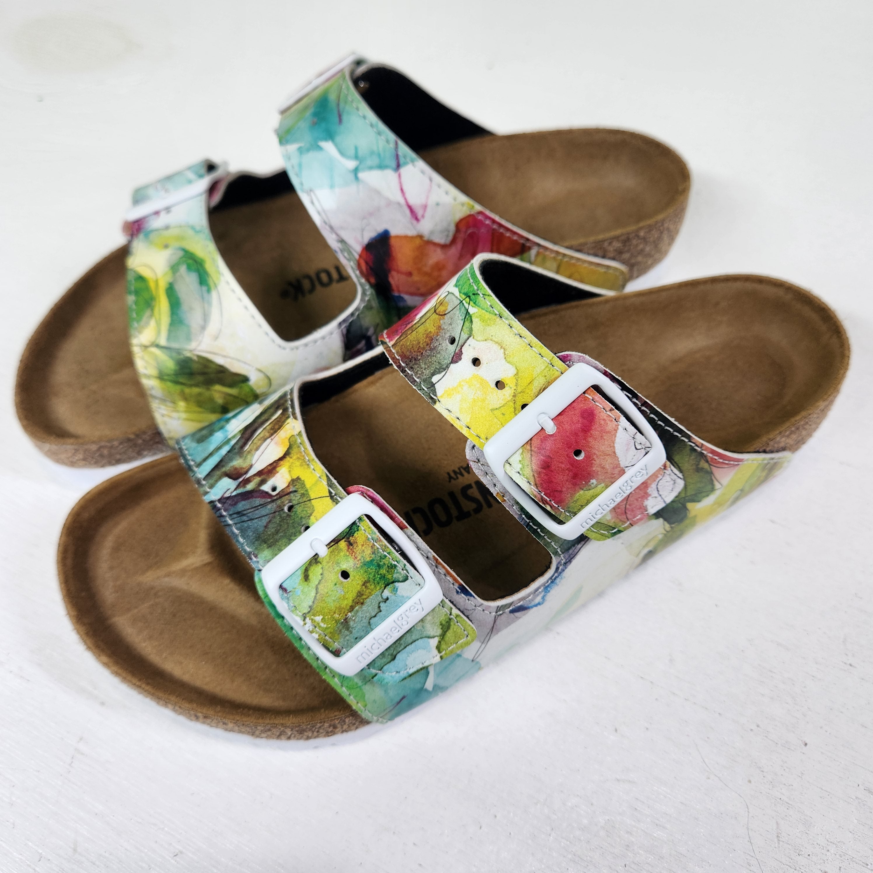 THERE IS SUNSHINE : CUSTOM BIRKENSTOCKS by CECILIA MARTINEZ x Michael Grey