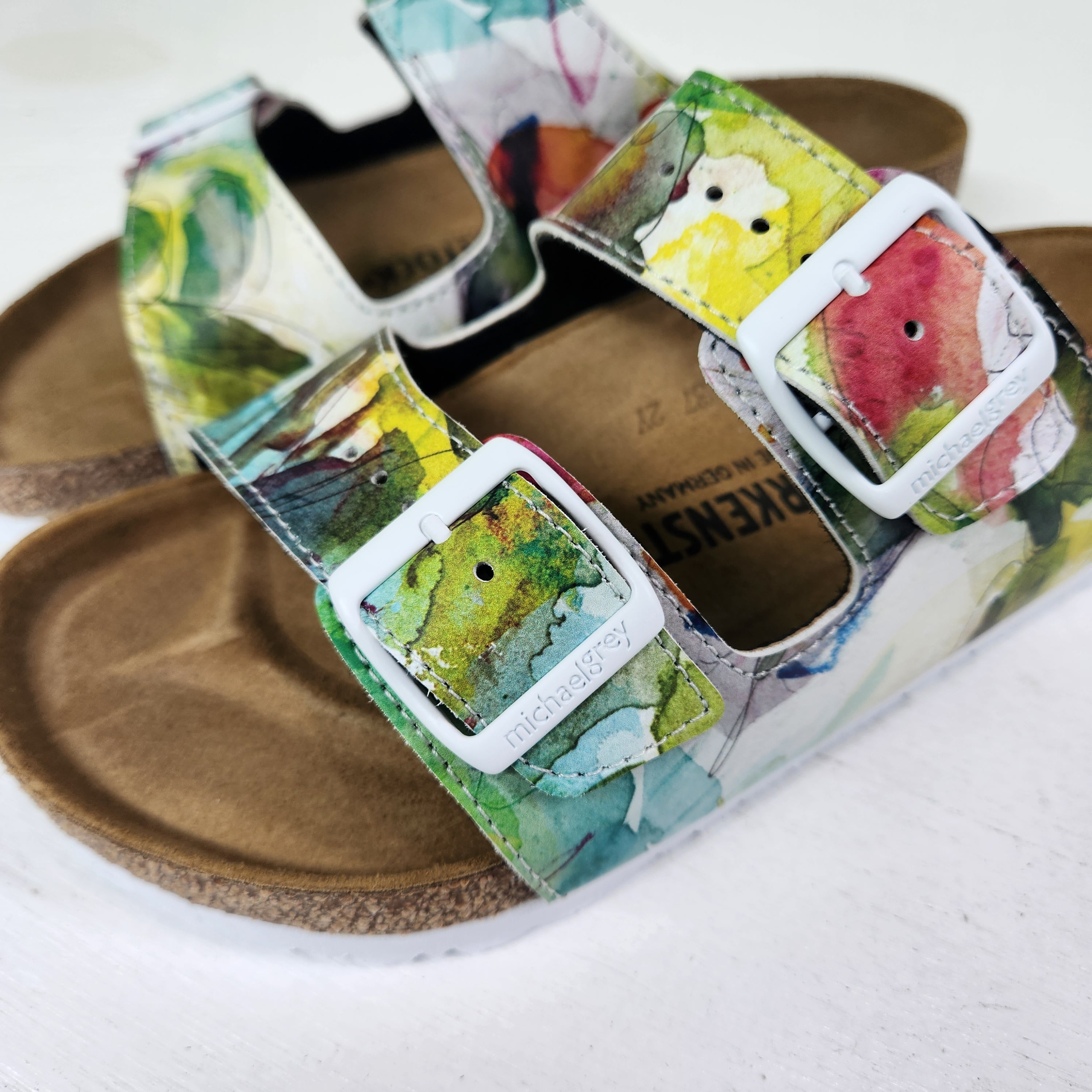 Art for your feet! Artist Cindy Larimore offers custom Birkenstock