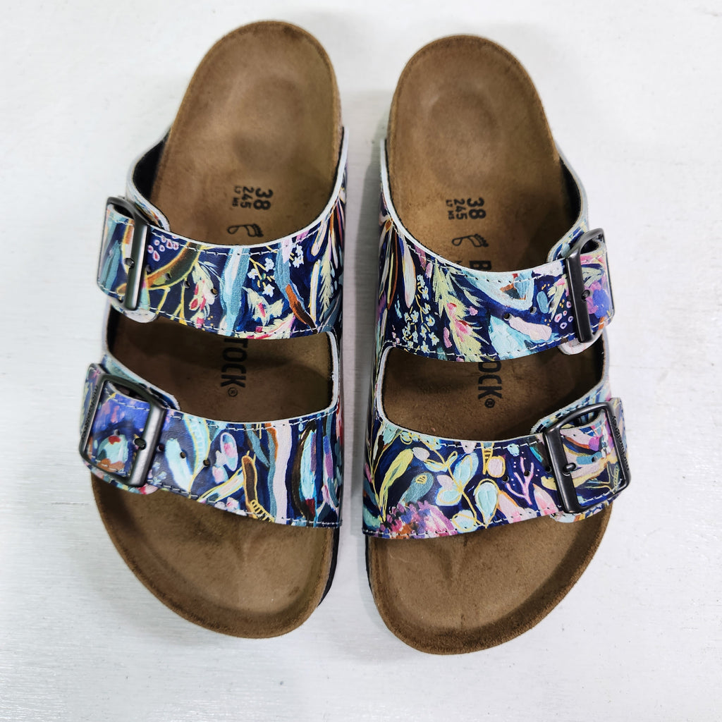 NATIVE GARDEN: CUSTOM BIRKENSTOCKS  by STEPHANIE PERRINS x Michael Grey