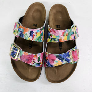 FRENCH LINEN & TULIPS : CUSTOM BIRKENSTOCKS  by JULIA FELLERS-GREEN x Michael Grey