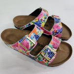 FRENCH LINEN & TULIPS : CUSTOM BIRKENSTOCKS  by JULIA FELLERS-GREEN x Michael Grey