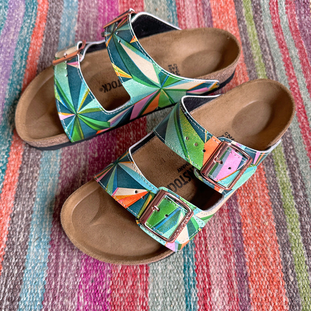 STAR PATTERN: CUSTOM BIRKENSTOCKS  by ASTA BARRINGTON x Michael Grey