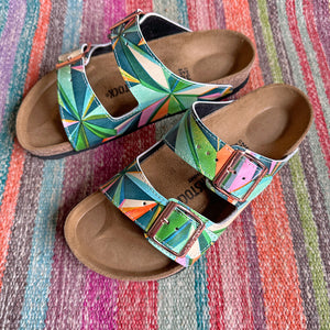 STAR PATTERN: CUSTOM BIRKENSTOCKS  by ASTA BARRINGTON x Michael Grey