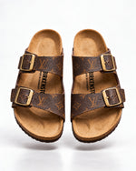 LOUIS VUITTON: CUSTOM BIRKENSTOCK CLASSIC BROWN MONOGRAM: CRAFTED BY MICHAEL GREY