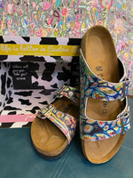 DARK PALMS: CUSTOM BIRKENSTOCKS  by ALISA WORKMAN x Michael Grey
