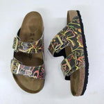 JOYUS BLOOMS: CUSTOM BIRKENSTOCKS  by May Cart Print Art x Michael Grey