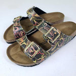 JOYUS BLOOMS: CUSTOM BIRKENSTOCKS  by May Cart Print Art x Michael Grey