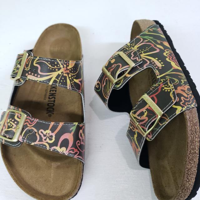 JOYUS BLOOMS: CUSTOM BIRKENSTOCKS  by May Cart Print Art x Michael Grey