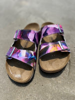 THROUGH AND THROUGH: CUSTOM BIRKENSTOCKS  by KIM MYERS SMITH ART x Michael Grey