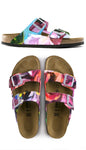 BALANCE: CUSTOM BIRKENSTOCKS  by KIM MYERS SMITH ART x Michael Grey