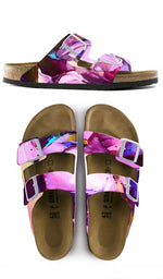 THROUGH AND THROUGH: CUSTOM BIRKENSTOCKS  by KIM MYERS SMITH ART x Michael Grey