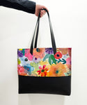 CIRCUS DAZE : LEATHER TOTE:  by BETH NADLER x Michael Grey