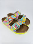 RAINBOW LEOPARD: CUSTOM BIRKENSTOCKS  by VAL SULLIVAN x Michael Grey