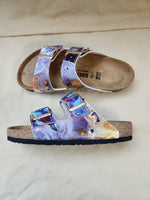 WATERLINE CUSTOM BIRKENSTOCKS  by PAMELA J. BLACK ART x Michael Grey