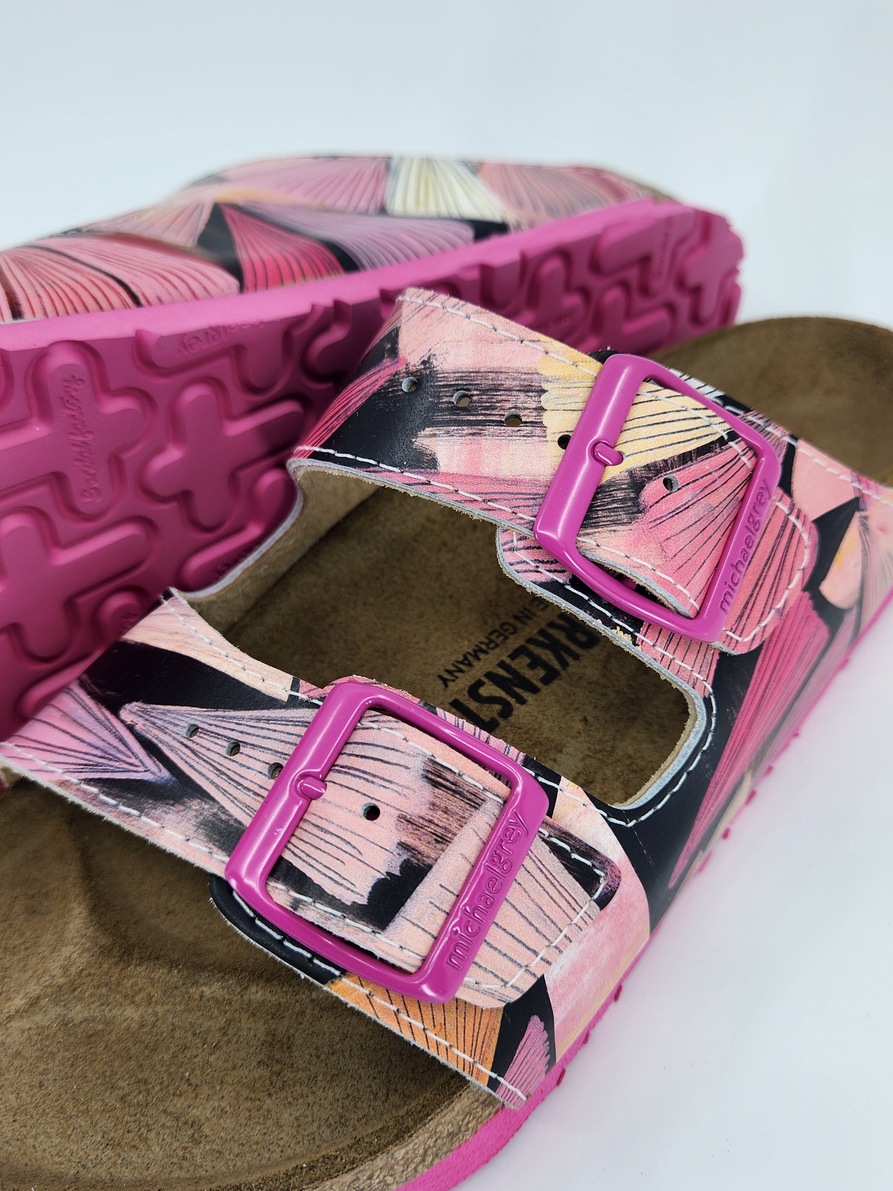 CELEBRATION OCCASION : CUSTOM BIRKENSTOCKS  by ABBY HOUSTON x Michael Grey