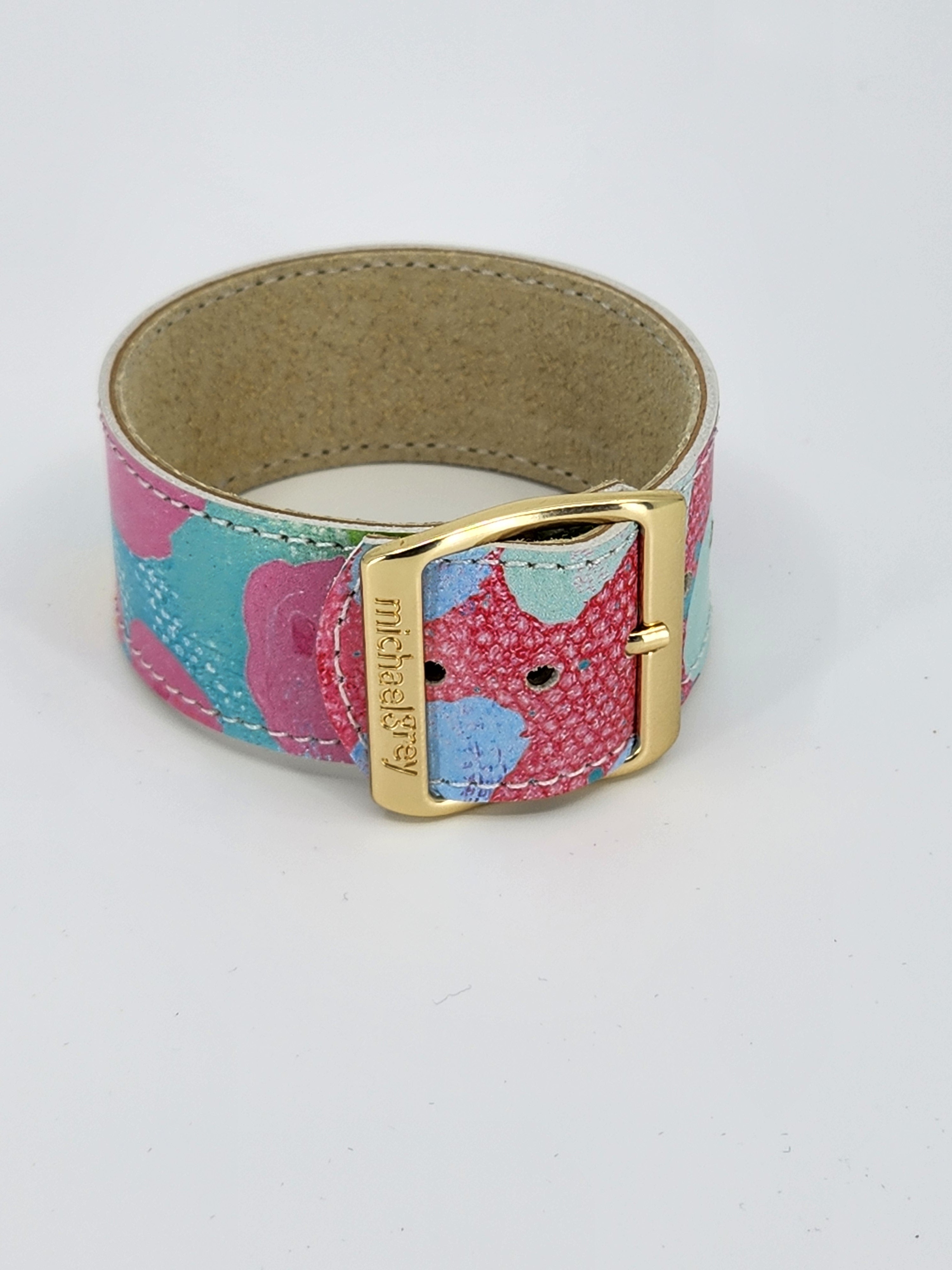 RAINBOW LEOPARD:  BRACELET by VAL SULLIVAN x Michael Grey