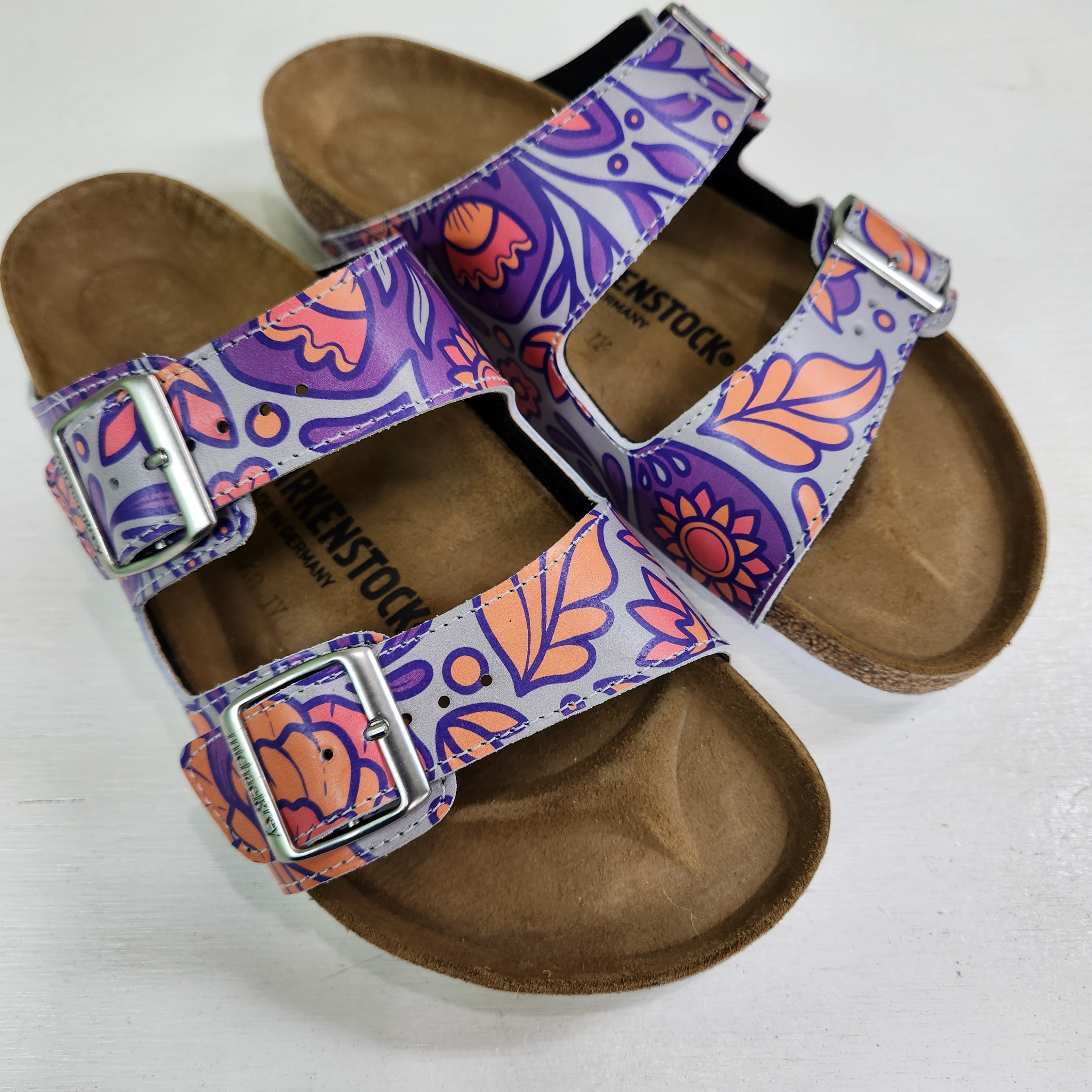 SUNRISE : CUSTOM BIRKENSTOCKS  by ADA SISA x Michael Grey