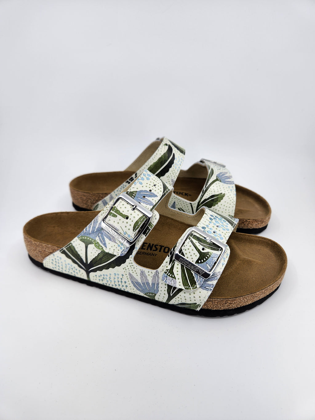 RAIN SHOWERS : CUSTOM BIRKENSTOCKS  by KATIE O'SHEA x Michael Grey