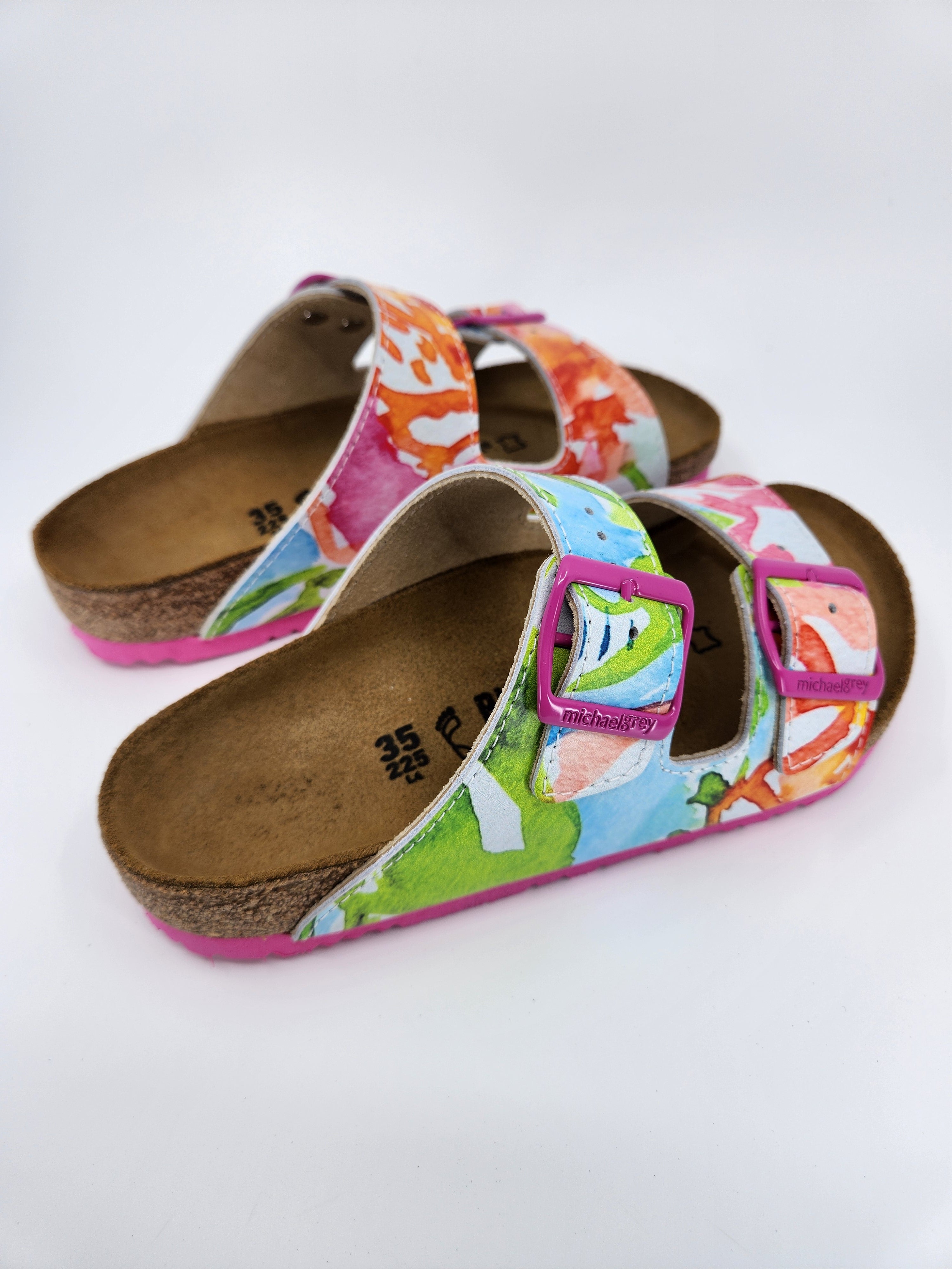 VINTAGE GARDEN : CUSTOM BIRKENSTOCKS  by RAE MISSIGMAN x Michael Grey