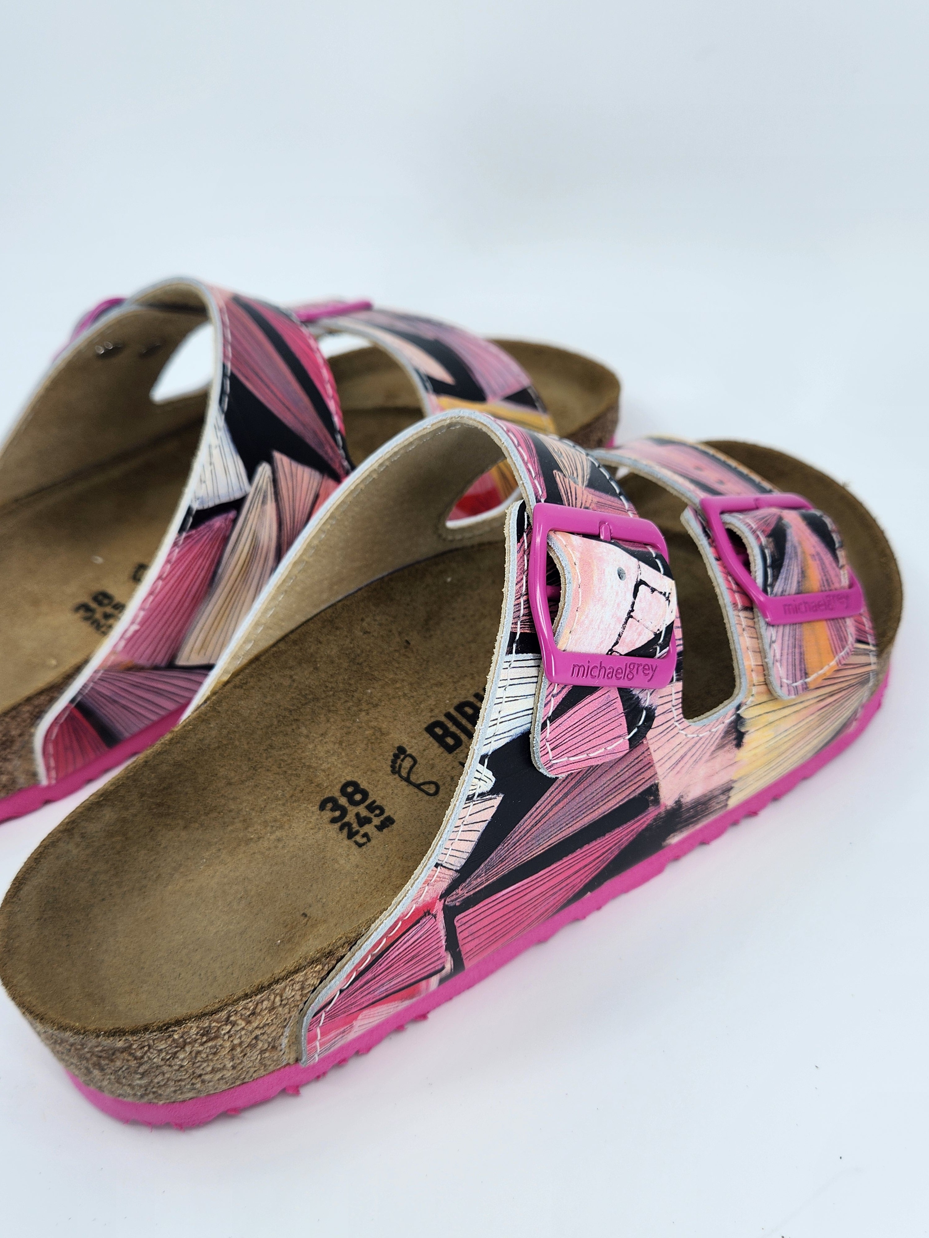 CELEBRATION OCCASION : CUSTOM BIRKENSTOCKS  by ABBY HOUSTON x Michael Grey