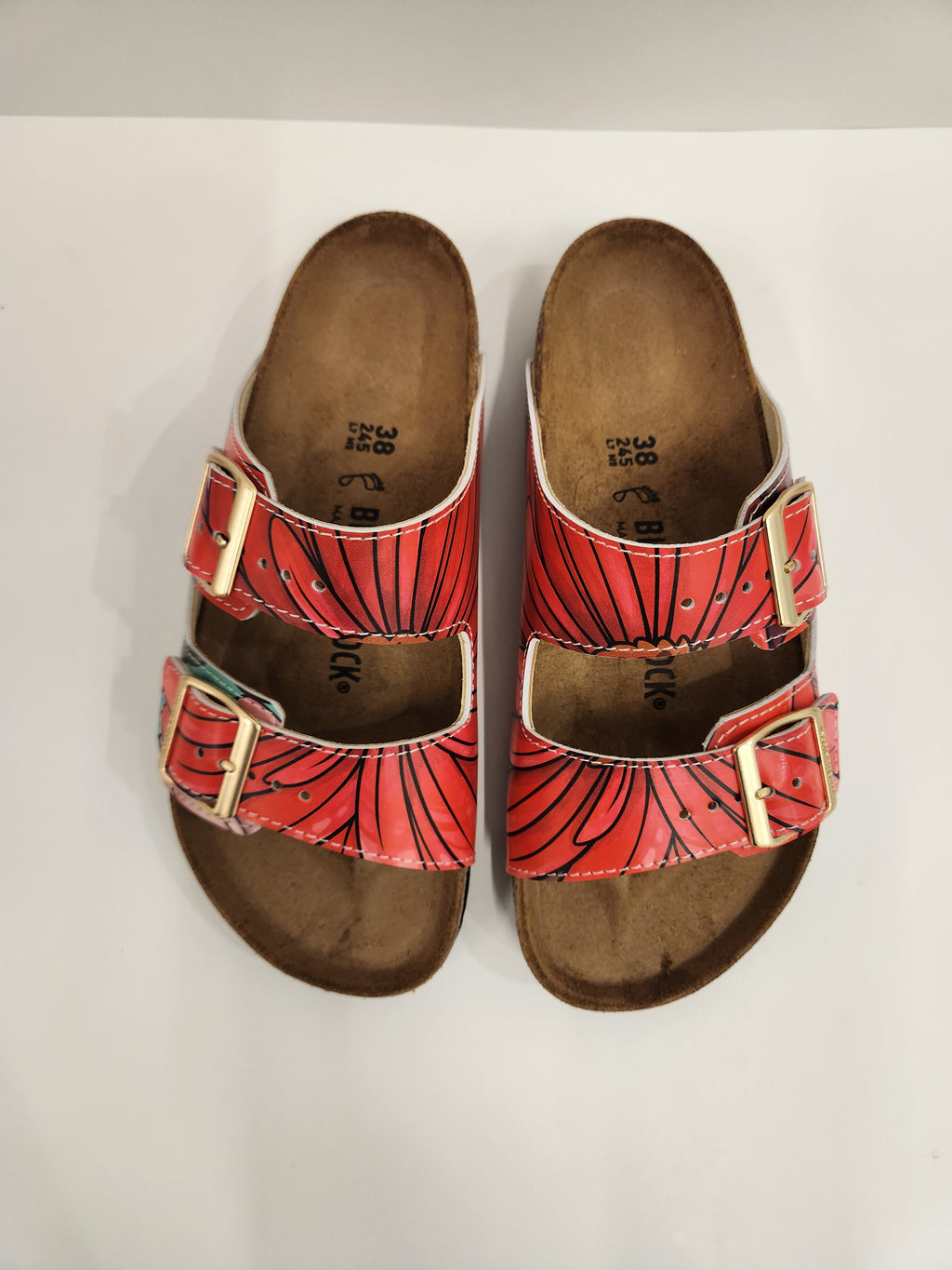 ZINNIAS: CUSTOM BIRKENSTOCKS  by ALLY SPRAY x Michael Grey