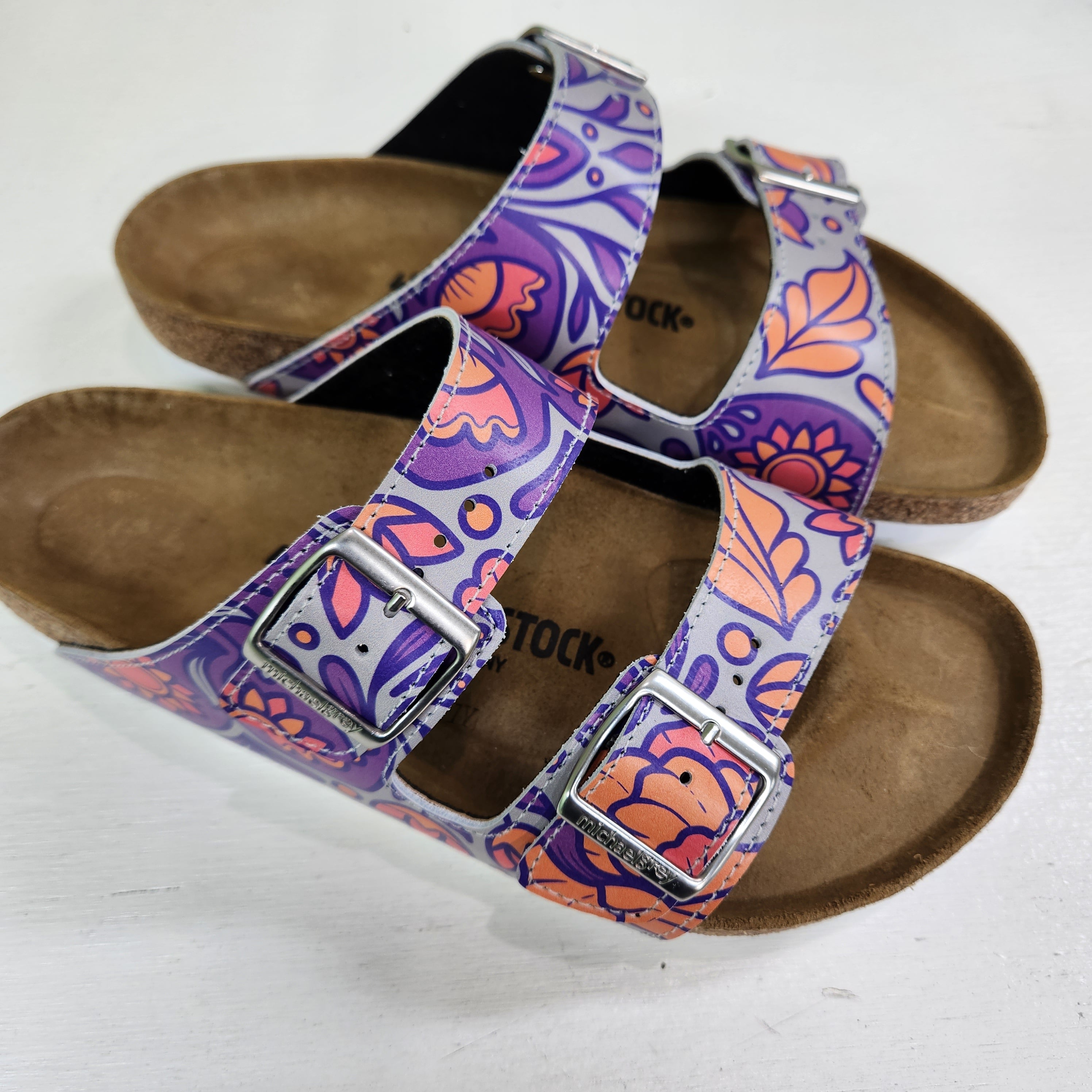 SUNRISE : CUSTOM BIRKENSTOCKS  by ADA SISA x Michael Grey