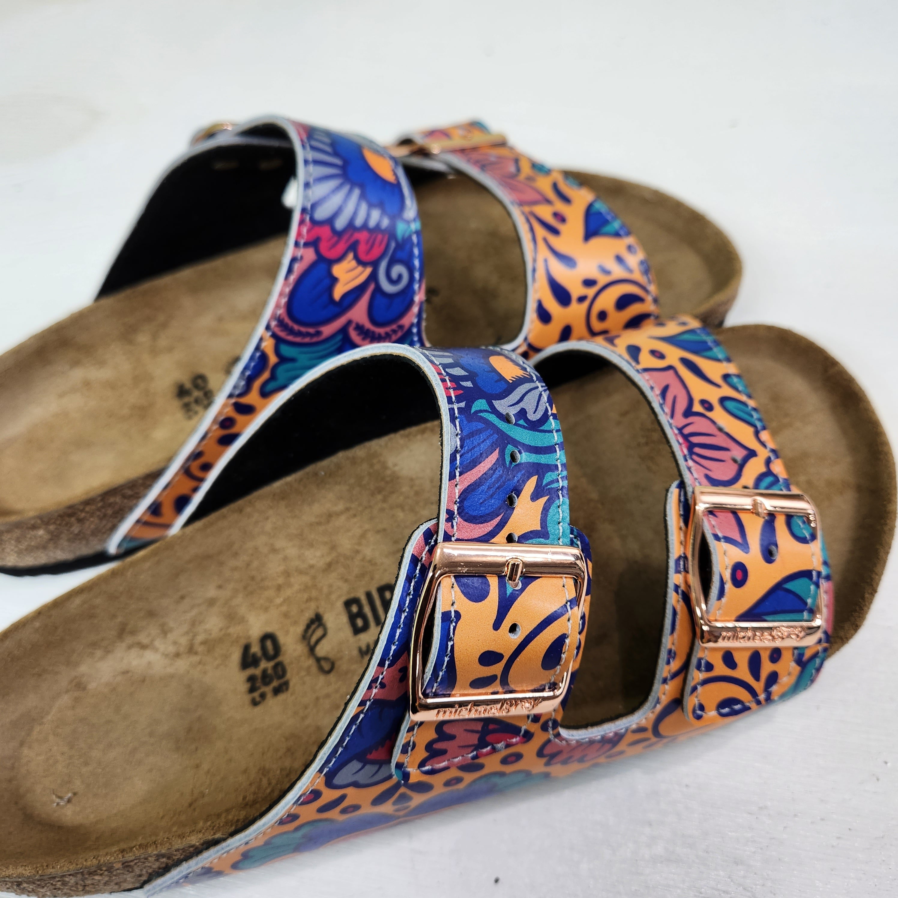 SUMMER BREEZE : CUSTOM BIRKENSTOCKS  by ADA SISA x Michael Grey