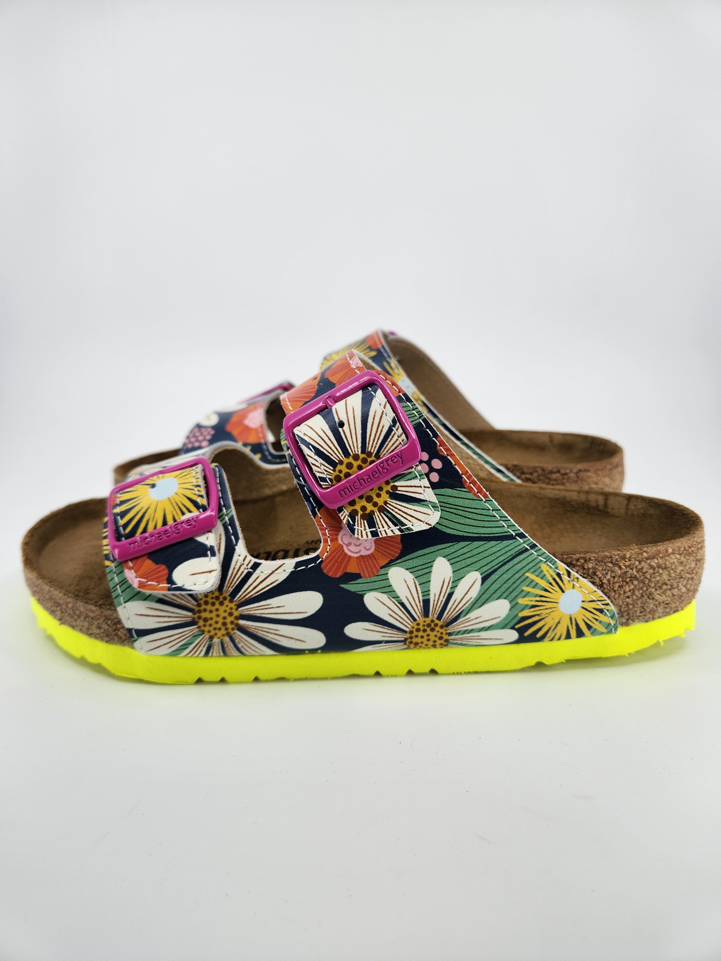 SUMMER BOUNTY: CUSTOM BIRKENSTOCKS  by REBECCA WOOLBRIGHT x Michael Grey