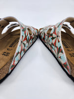 TAKE A HOLIDAY: CUSTOM BIRKENSTOCKS  by REBECCA WOOLBRIGHT x Michael Grey