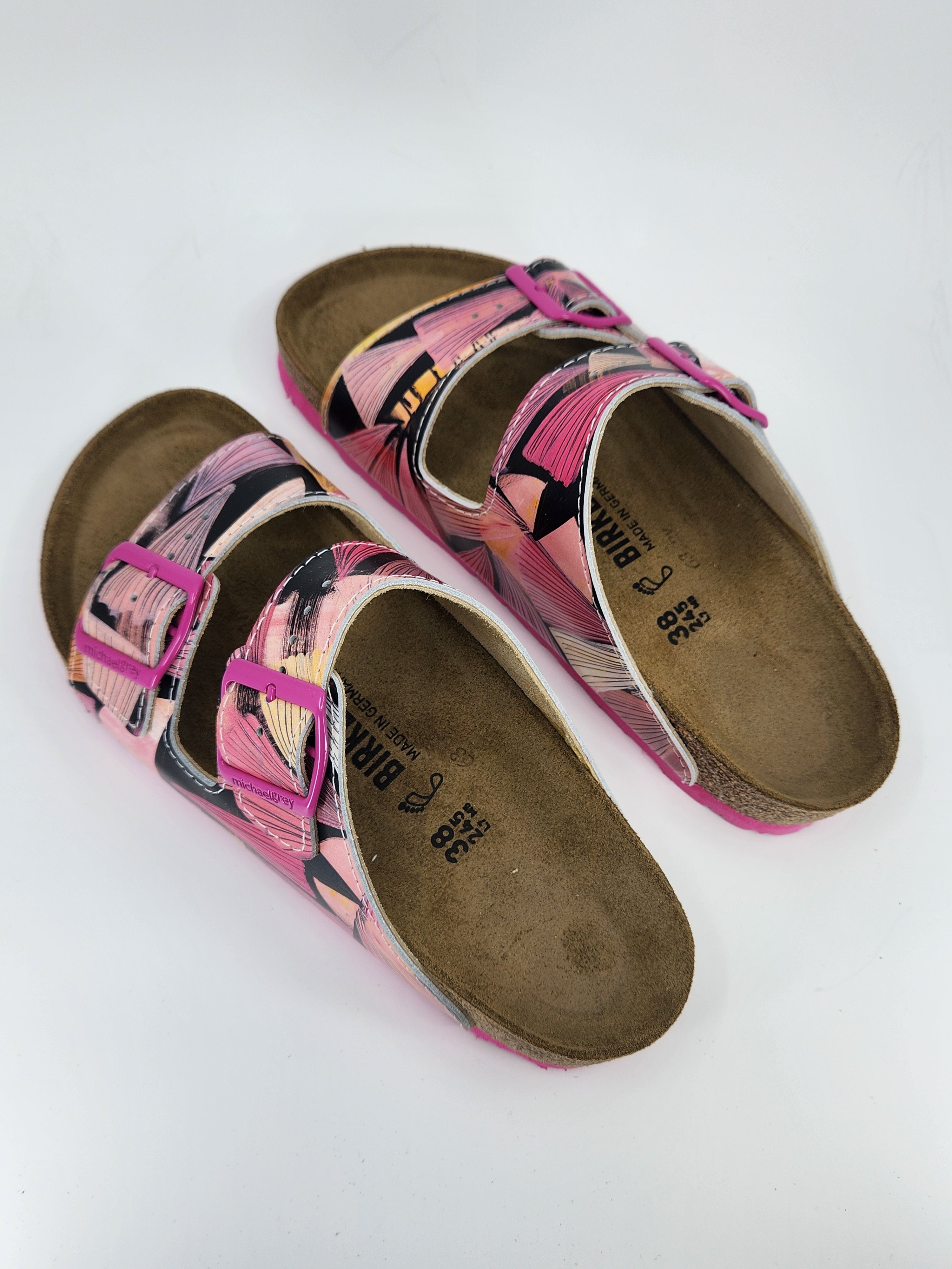CELEBRATION OCCASION : CUSTOM BIRKENSTOCKS  by ABBY HOUSTON x Michael Grey