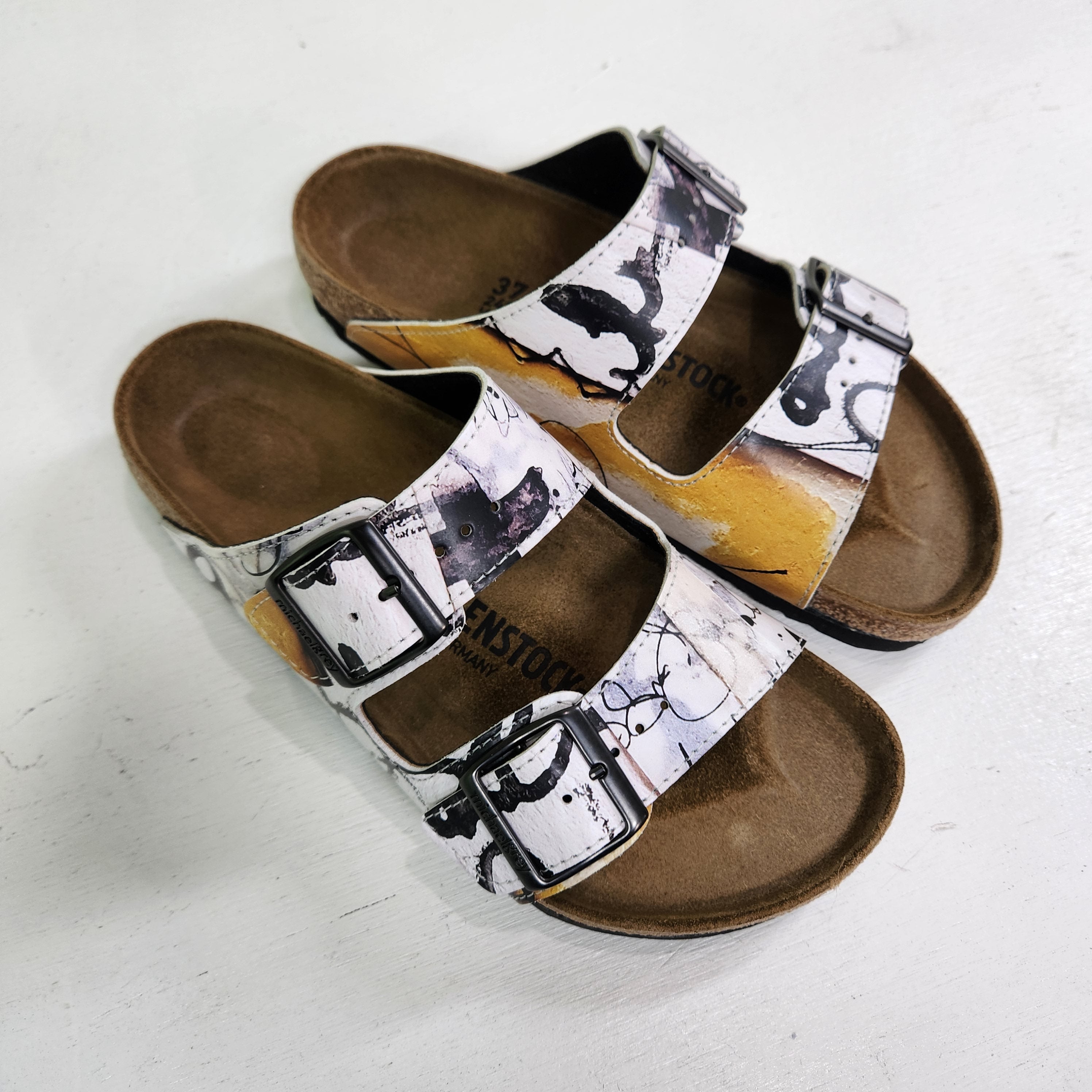 COLLAGE 44 CUSTOM BIRKENSTOCKS by DeeDee CATRON x Michael Grey MICHAEL GREY FOOTWEAR