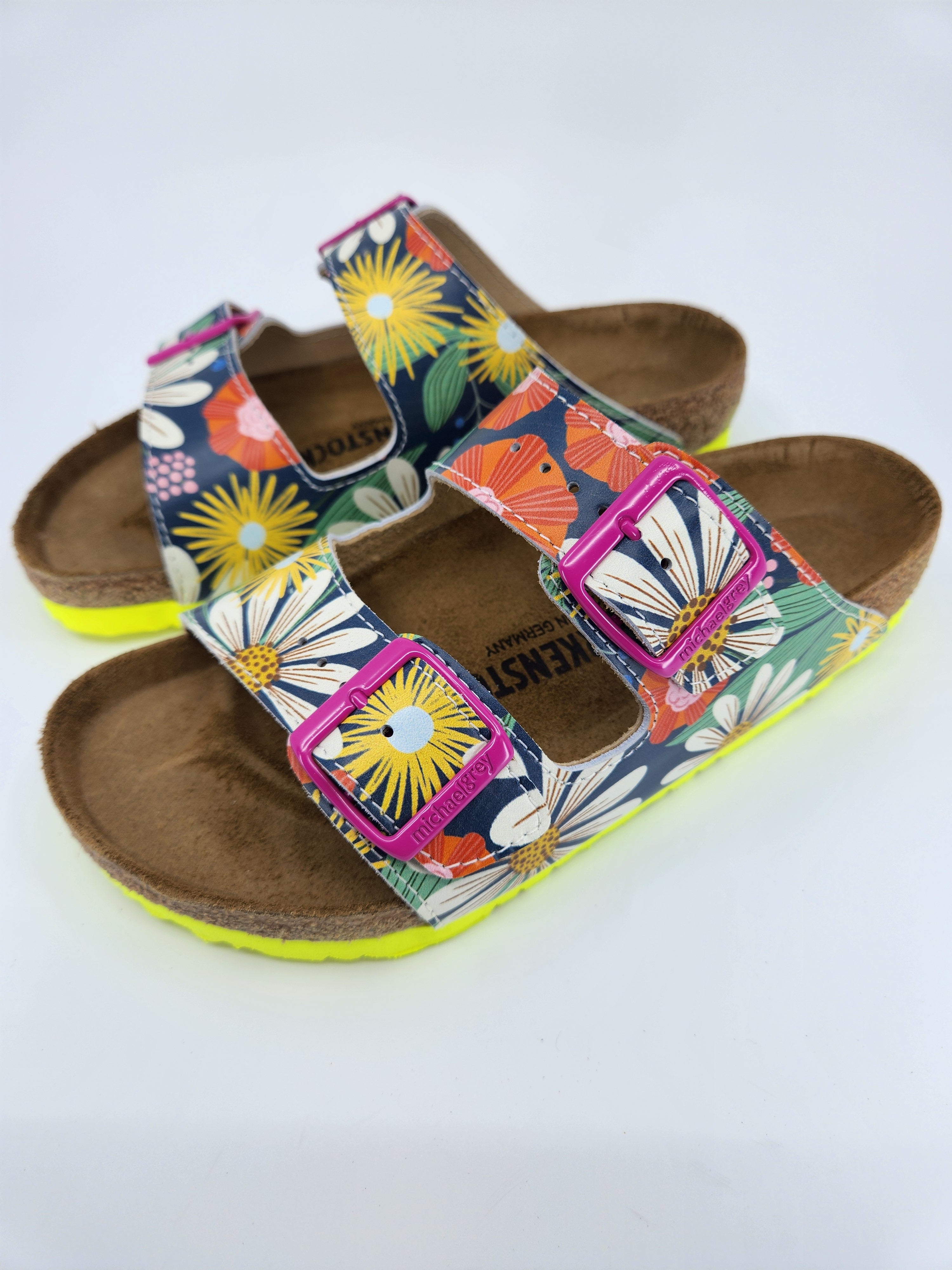 SUMMER BOUNTY: CUSTOM BIRKENSTOCKS  by REBECCA WOOLBRIGHT x Michael Grey